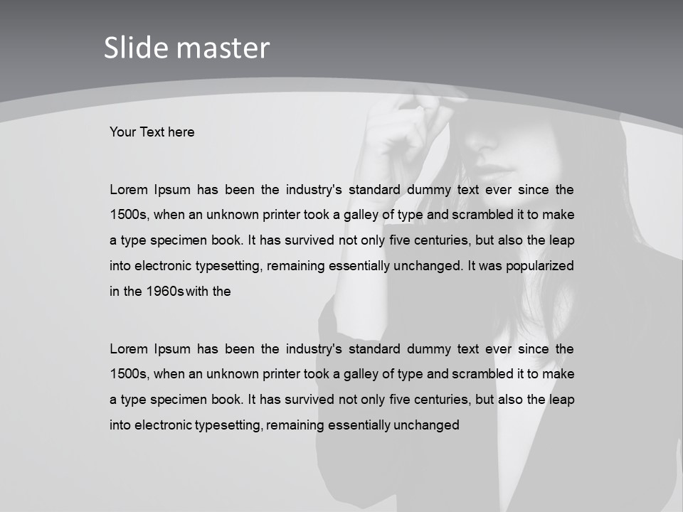 Aggressive Grey Model PowerPoint Template