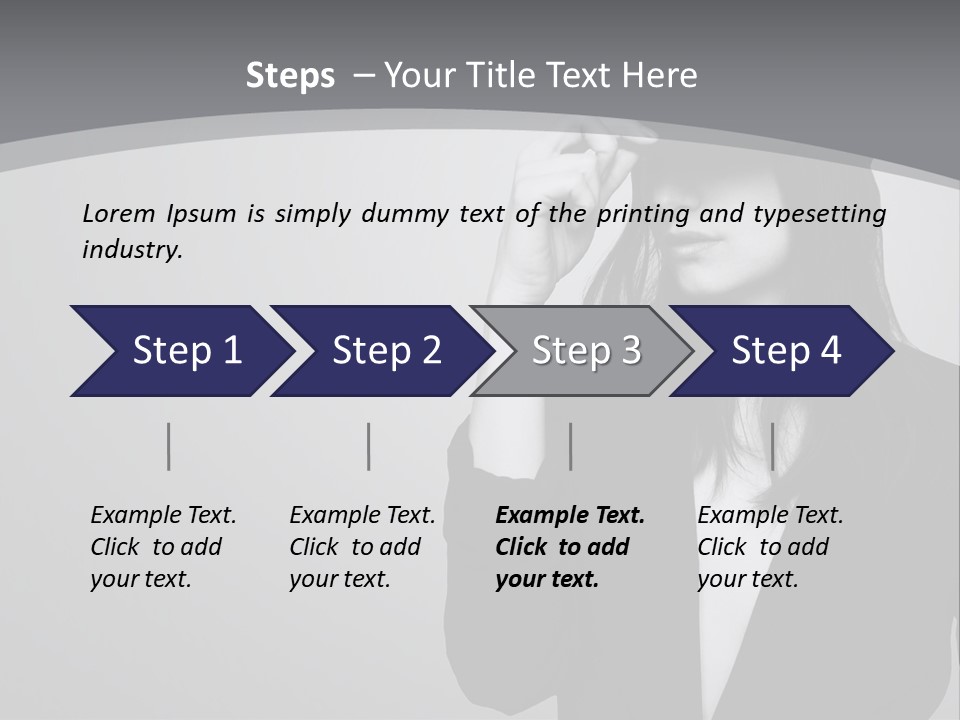 Aggressive Grey Model PowerPoint Template