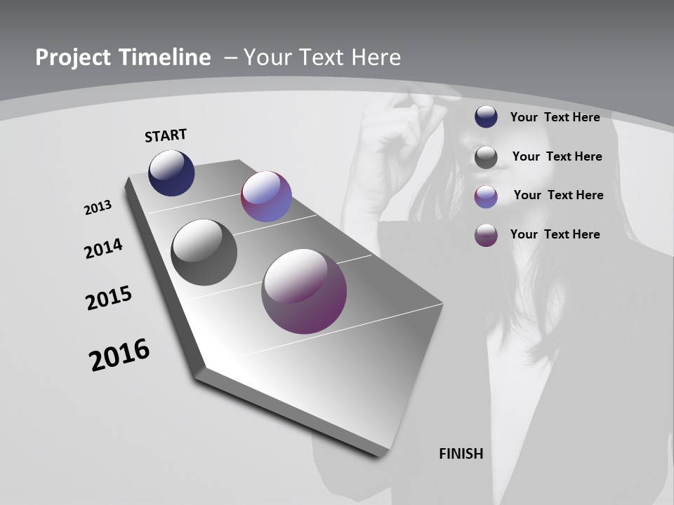 Aggressive Grey Model PowerPoint Template