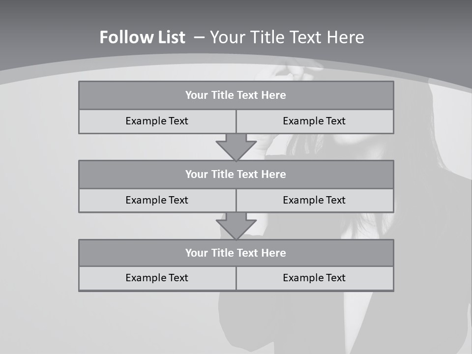 Aggressive Grey Model PowerPoint Template