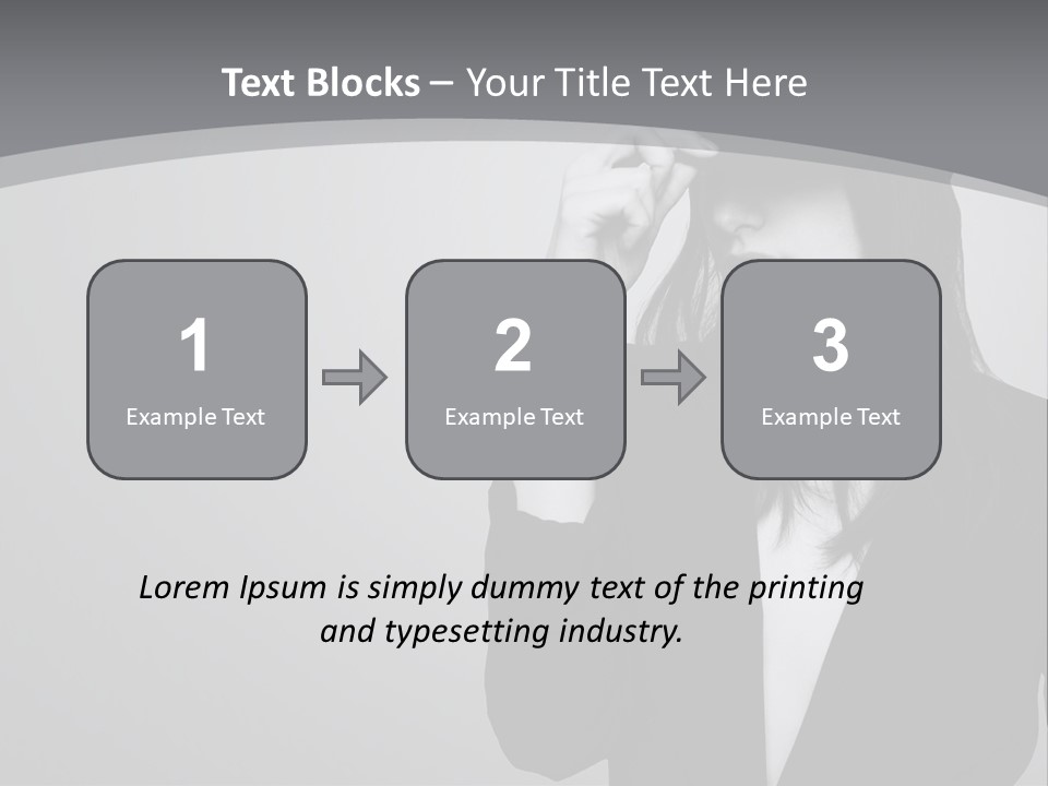 Aggressive Grey Model PowerPoint Template