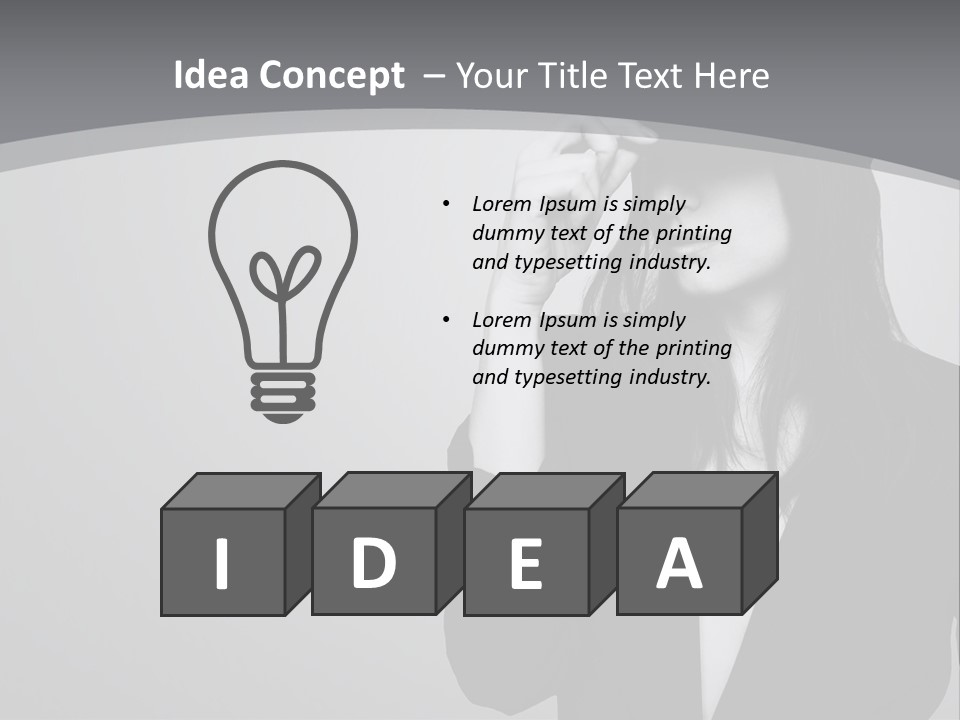Aggressive Grey Model PowerPoint Template
