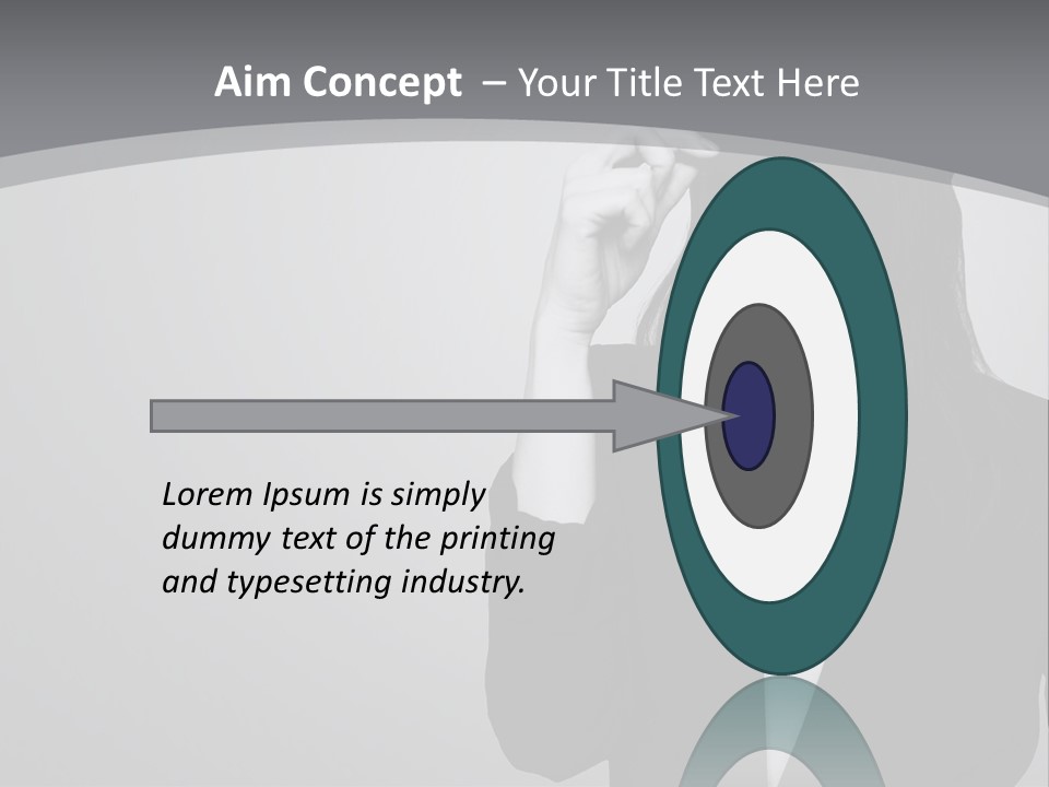 Aggressive Grey Model PowerPoint Template