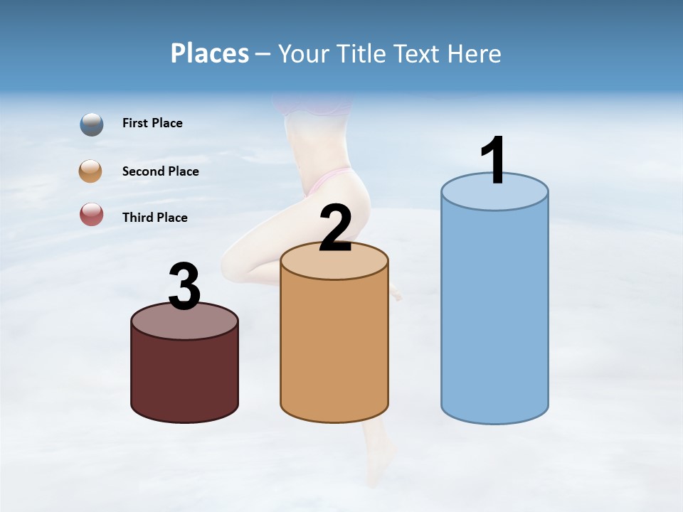 Lady Run Fly PowerPoint Template