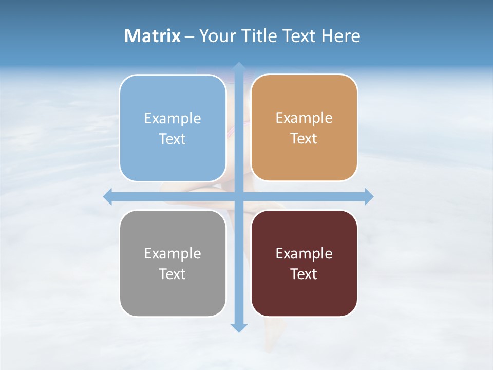 Lady Run Fly PowerPoint Template