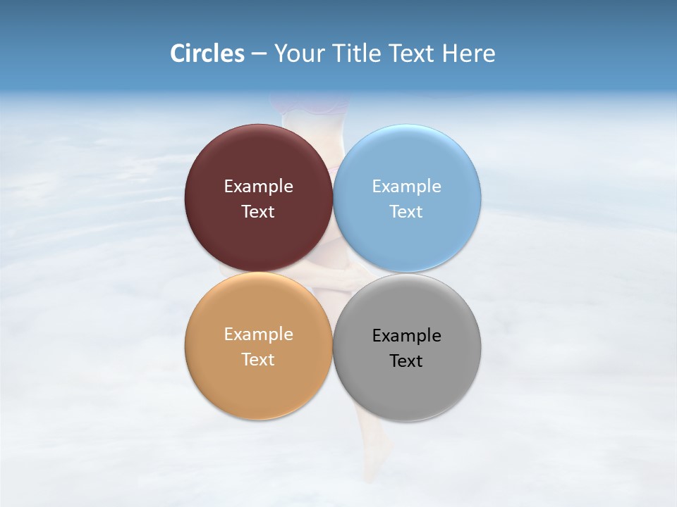 Lady Run Fly PowerPoint Template