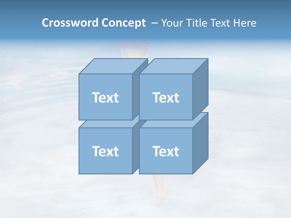 Lady Run Fly PowerPoint Template
