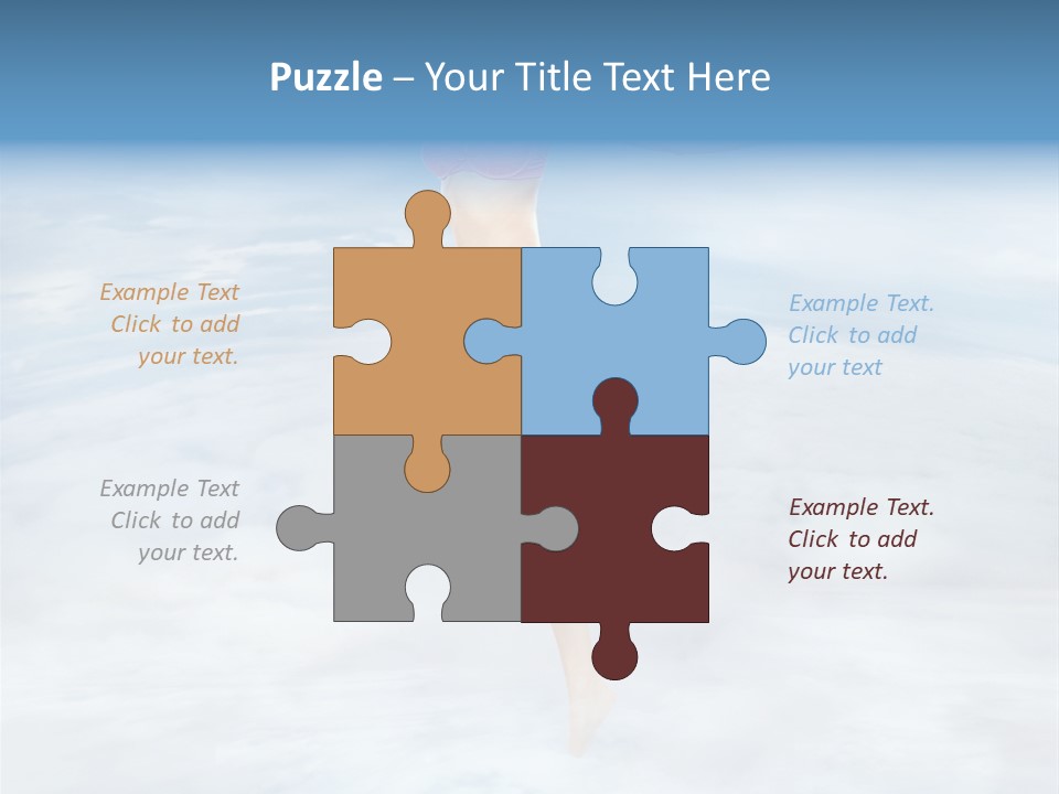 Lady Run Fly PowerPoint Template