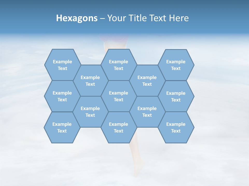 Lady Run Fly PowerPoint Template