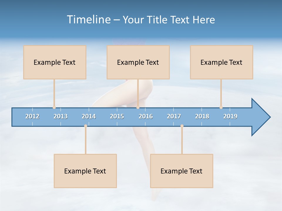 Lady Run Fly PowerPoint Template