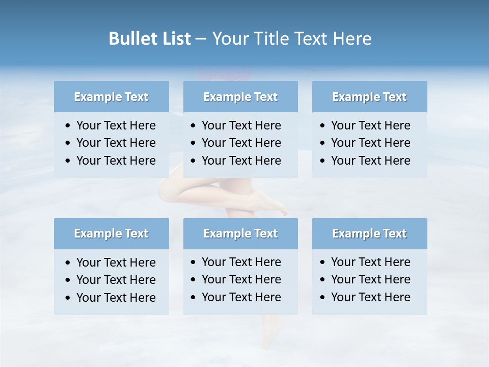 Lady Run Fly PowerPoint Template