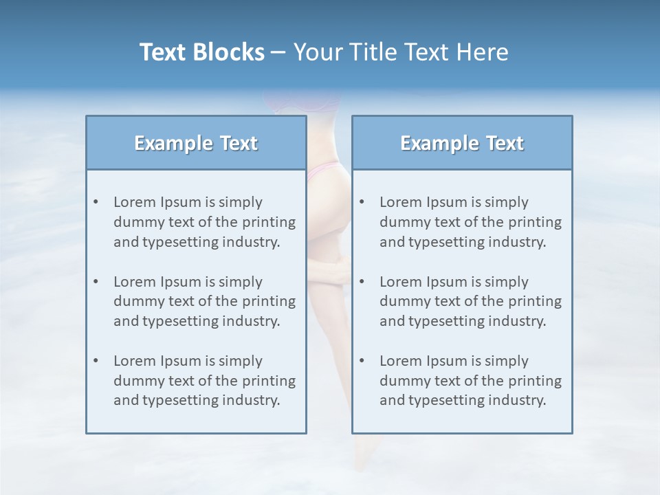 Lady Run Fly PowerPoint Template