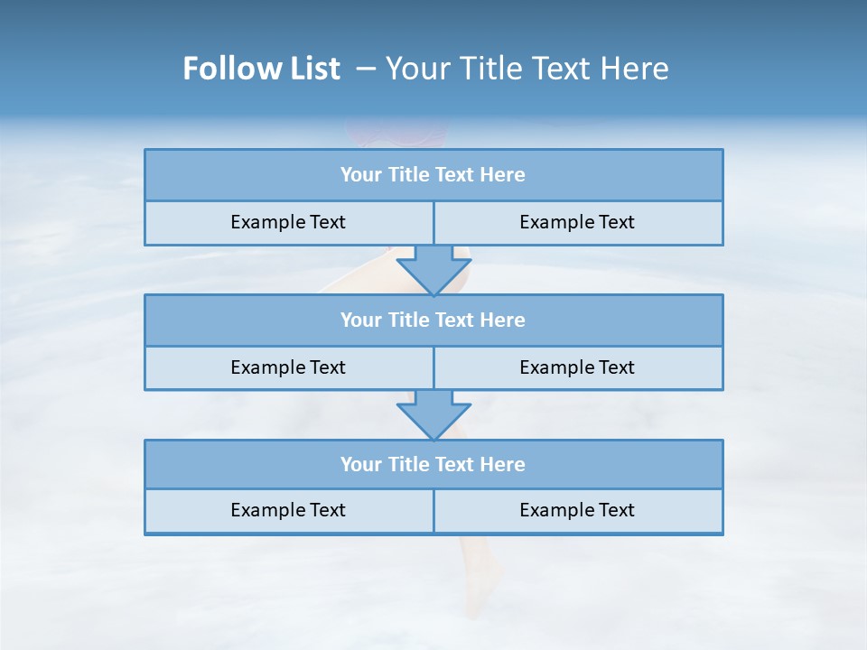 Lady Run Fly PowerPoint Template