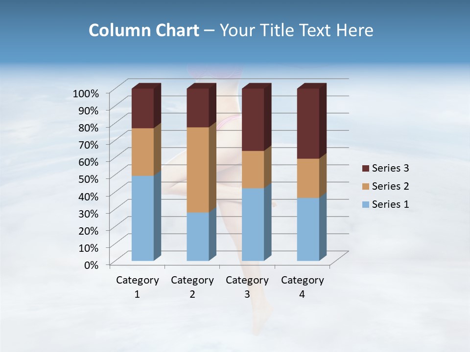 Lady Run Fly PowerPoint Template