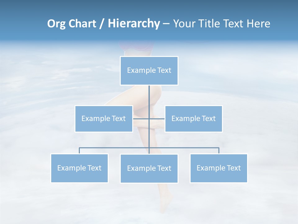 Lady Run Fly PowerPoint Template