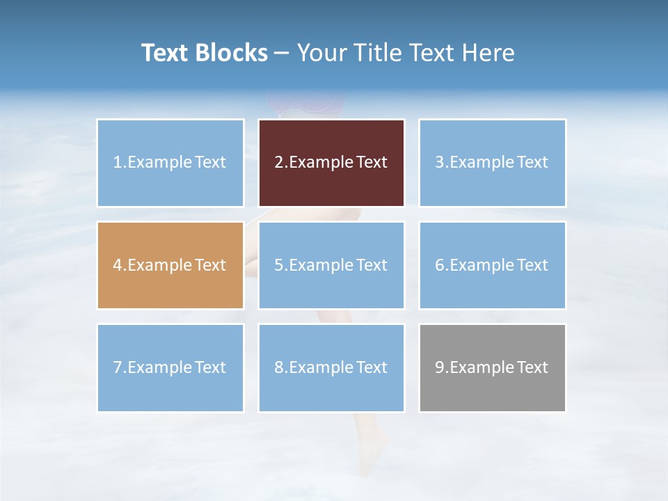 Lady Run Fly PowerPoint Template