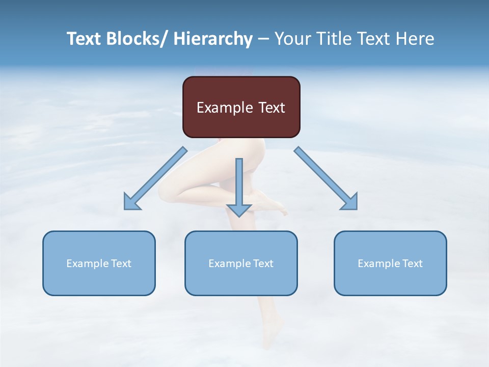 Lady Run Fly PowerPoint Template