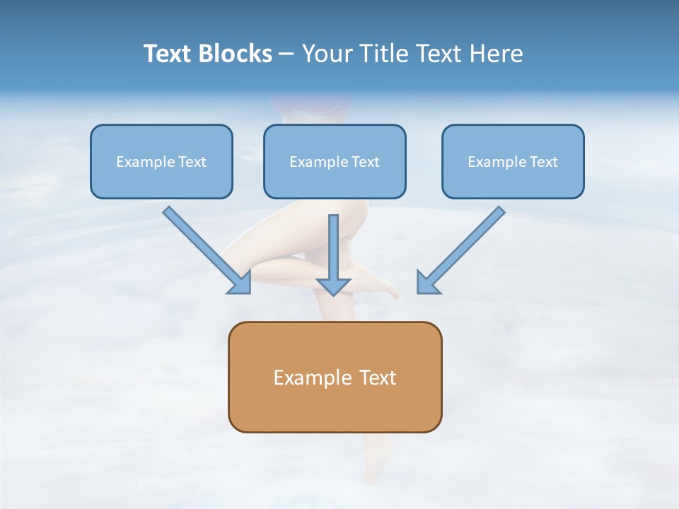 Lady Run Fly PowerPoint Template