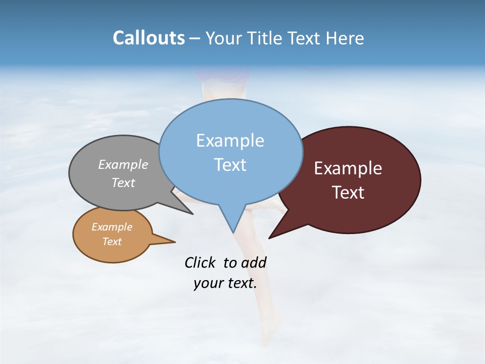 Lady Run Fly PowerPoint Template