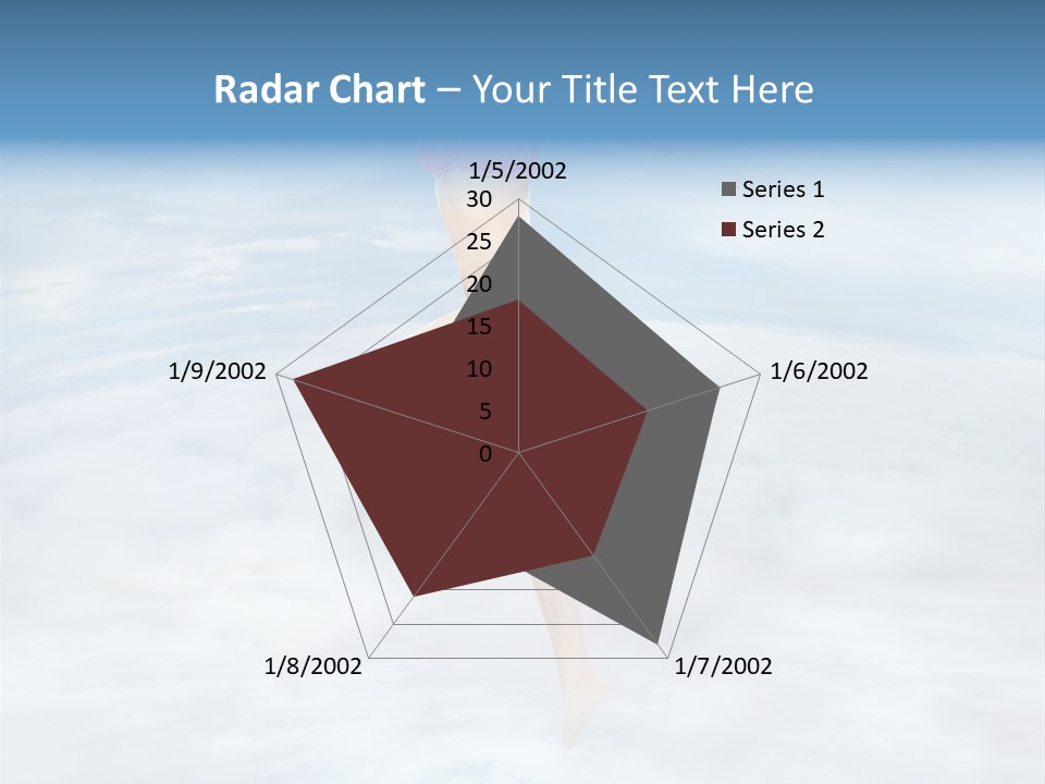 Lady Run Fly PowerPoint Template