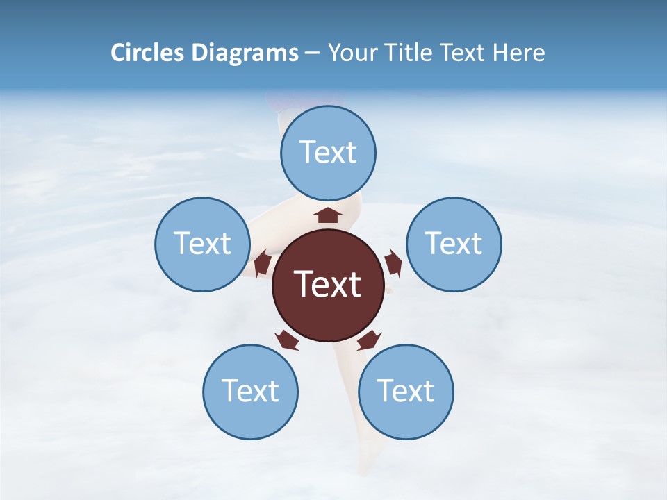 Lady Run Fly PowerPoint Template