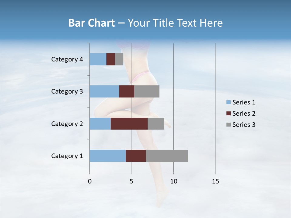 Lady Run Fly PowerPoint Template