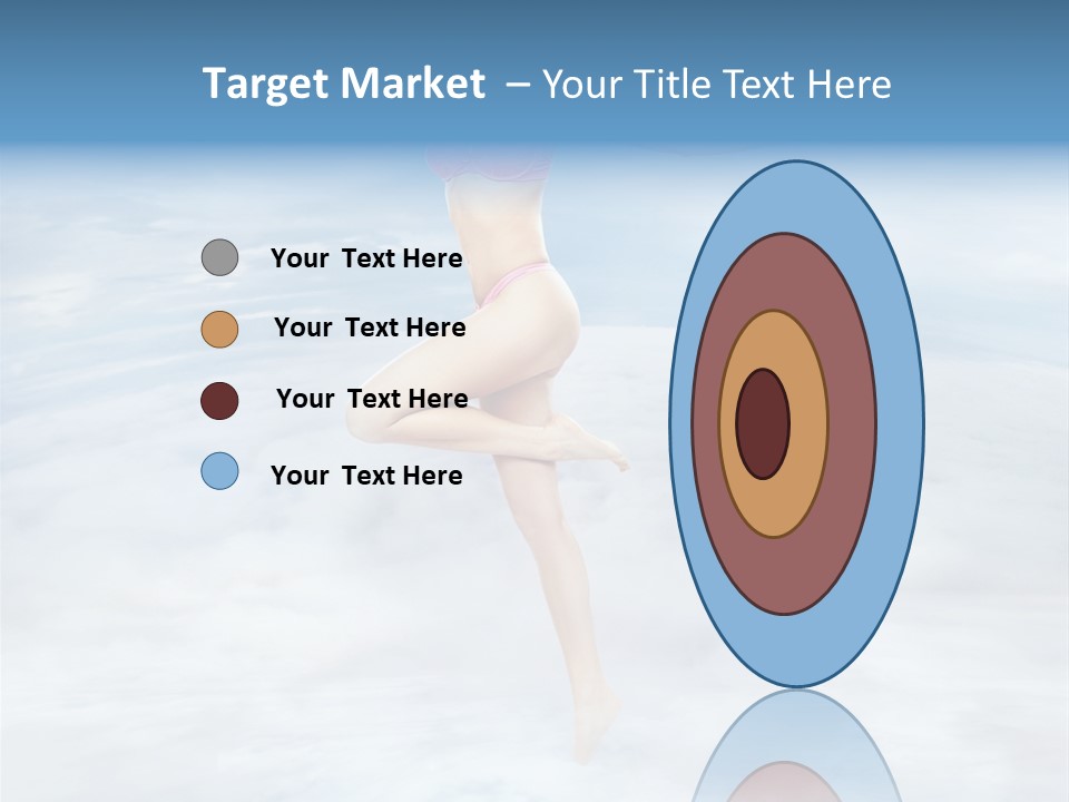 Lady Run Fly PowerPoint Template