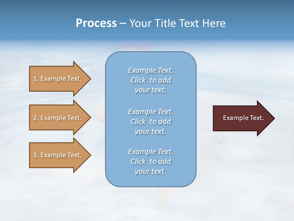 Lady Run Fly PowerPoint Template