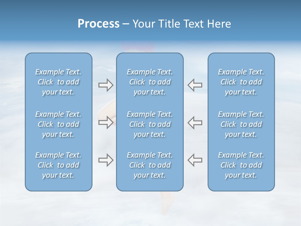 Lady Run Fly PowerPoint Template
