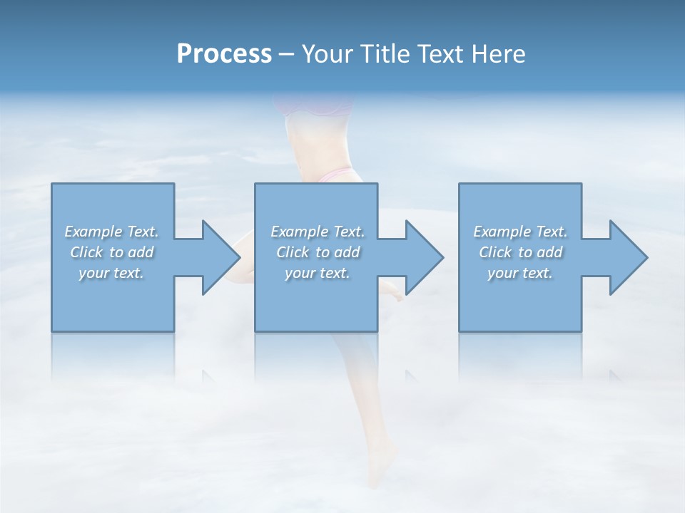 Lady Run Fly PowerPoint Template