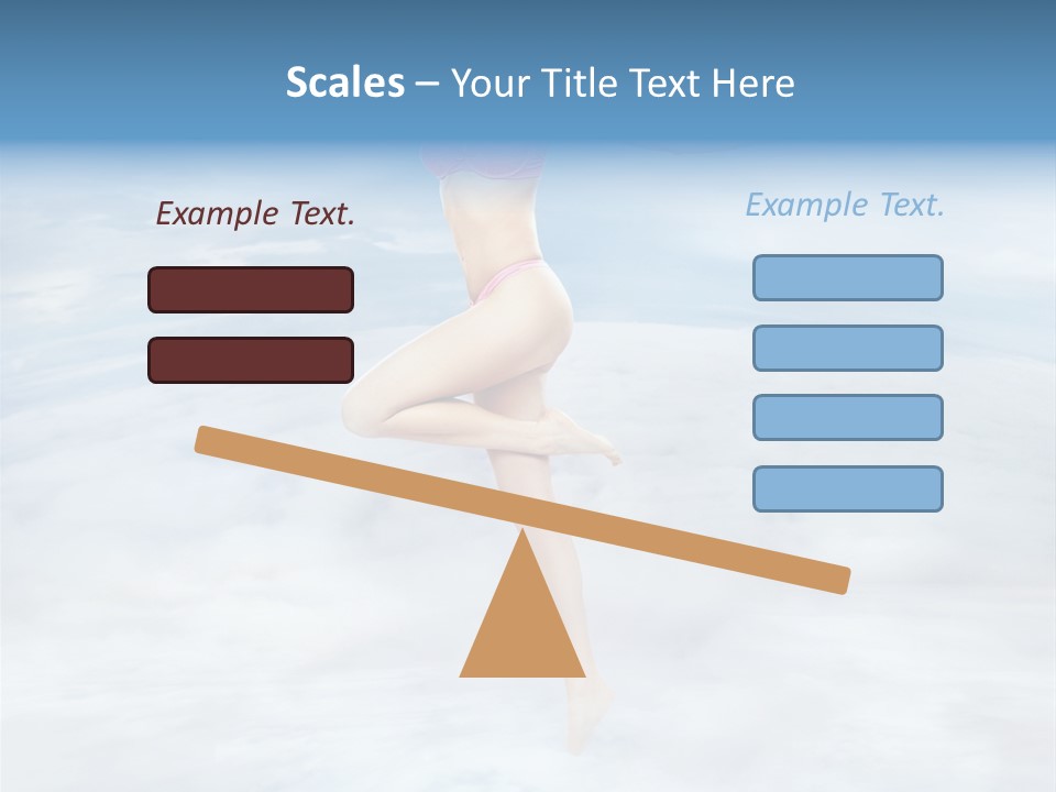 Lady Run Fly PowerPoint Template