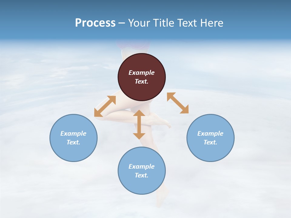 Lady Run Fly PowerPoint Template