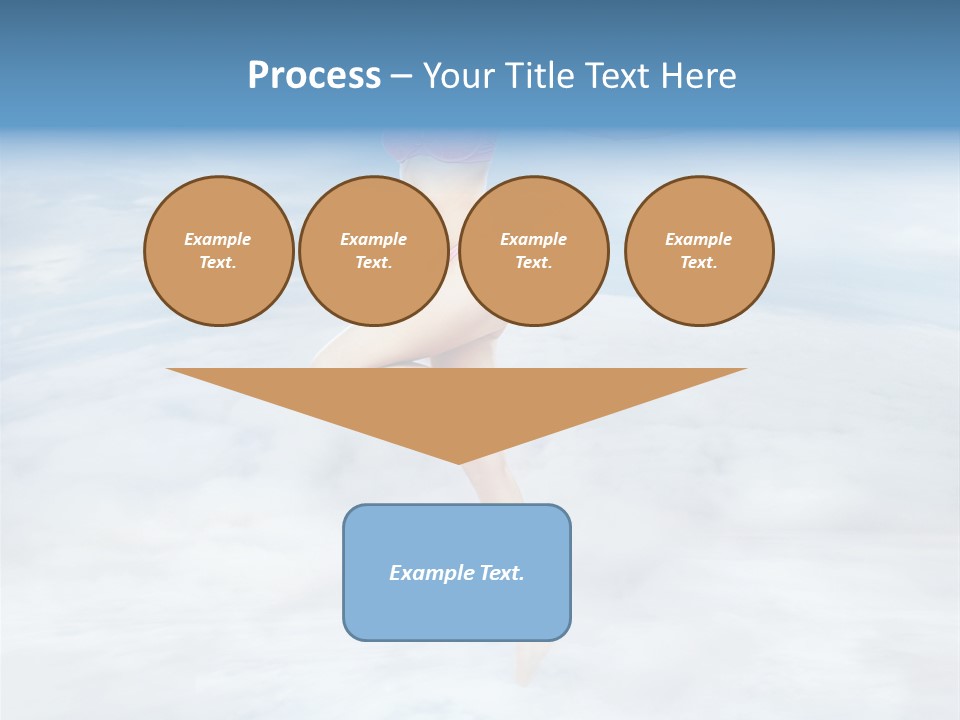 Lady Run Fly PowerPoint Template