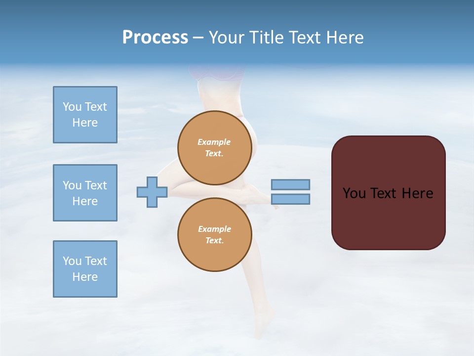 Lady Run Fly PowerPoint Template