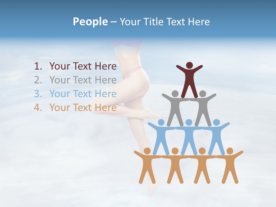 Lady Run Fly PowerPoint Template