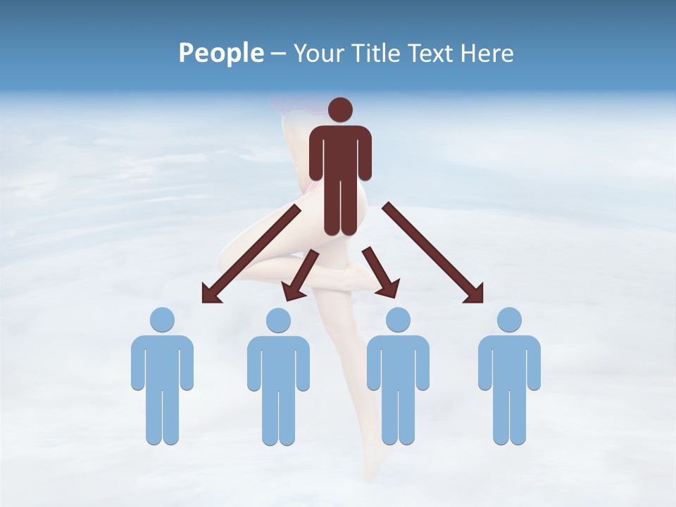 Lady Run Fly PowerPoint Template