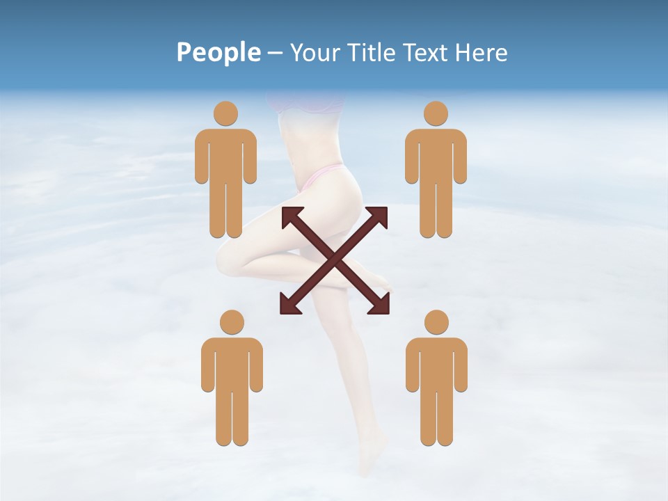 Lady Run Fly PowerPoint Template