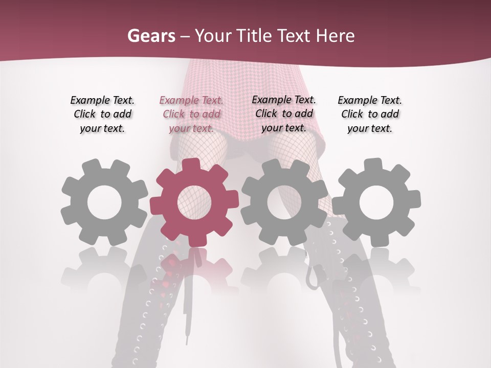 Figure Chair Teamwork PowerPoint Template