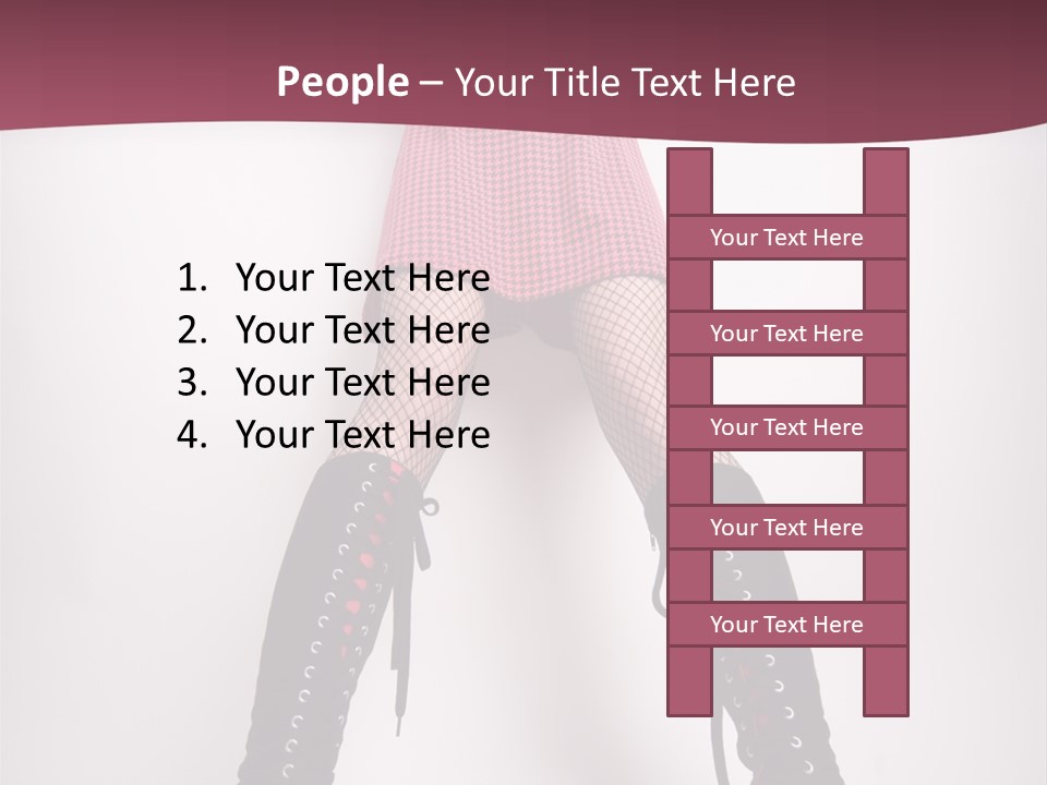 Figure Chair Teamwork PowerPoint Template