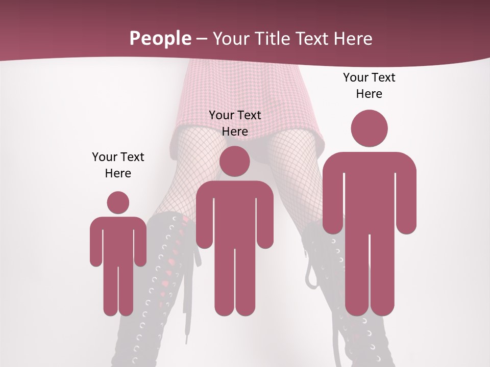 Figure Chair Teamwork PowerPoint Template