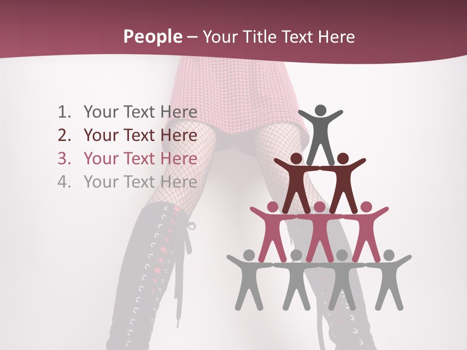 Figure Chair Teamwork PowerPoint Template
