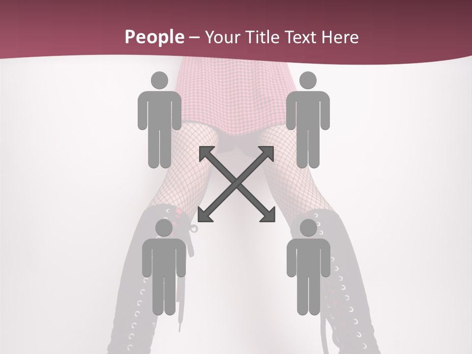 Figure Chair Teamwork PowerPoint Template