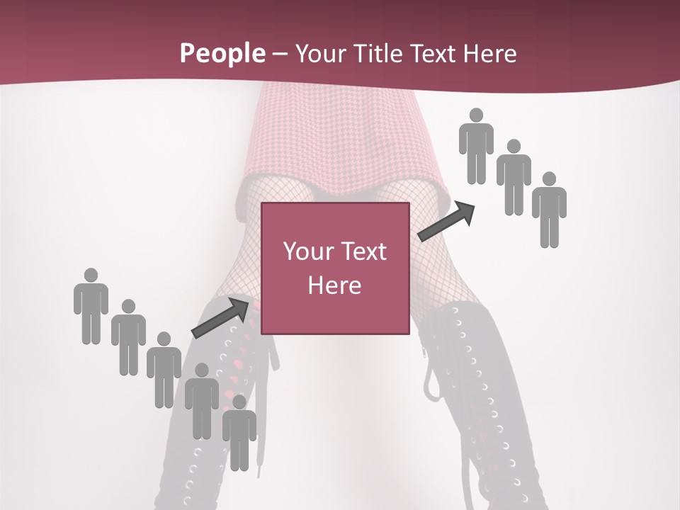 Figure Chair Teamwork PowerPoint Template