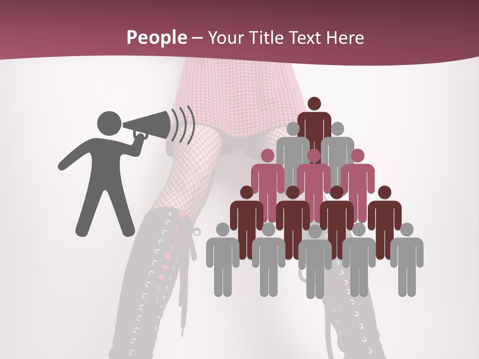 Figure Chair Teamwork PowerPoint Template