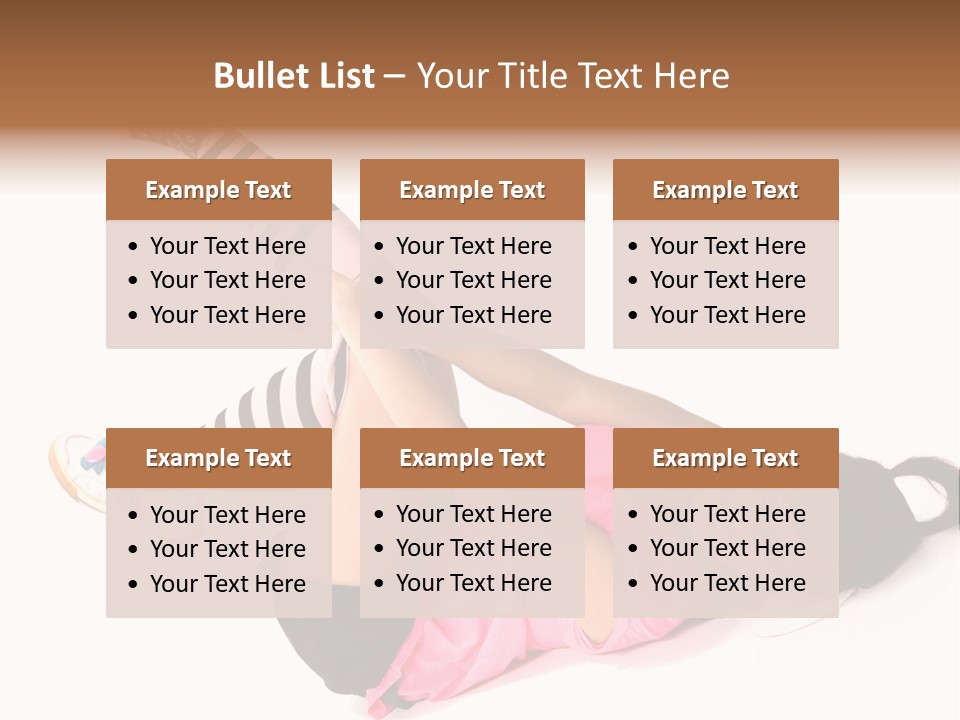 A Woman In A Pink Shirt And Black And White Striped Socks PowerPoint Template