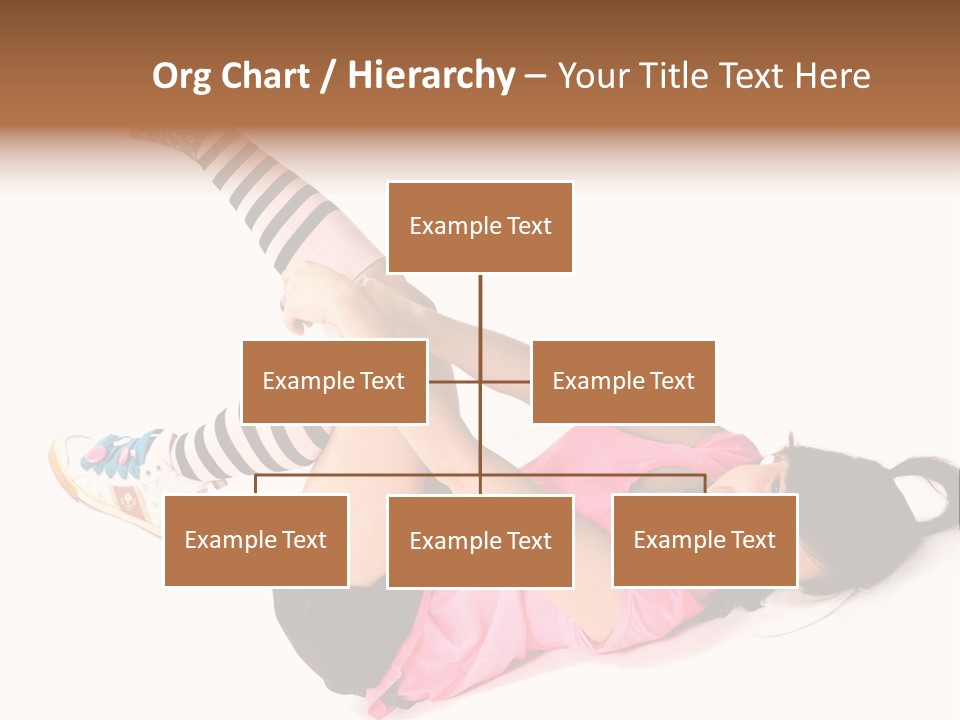 A Woman In A Pink Shirt And Black And White Striped Socks PowerPoint Template