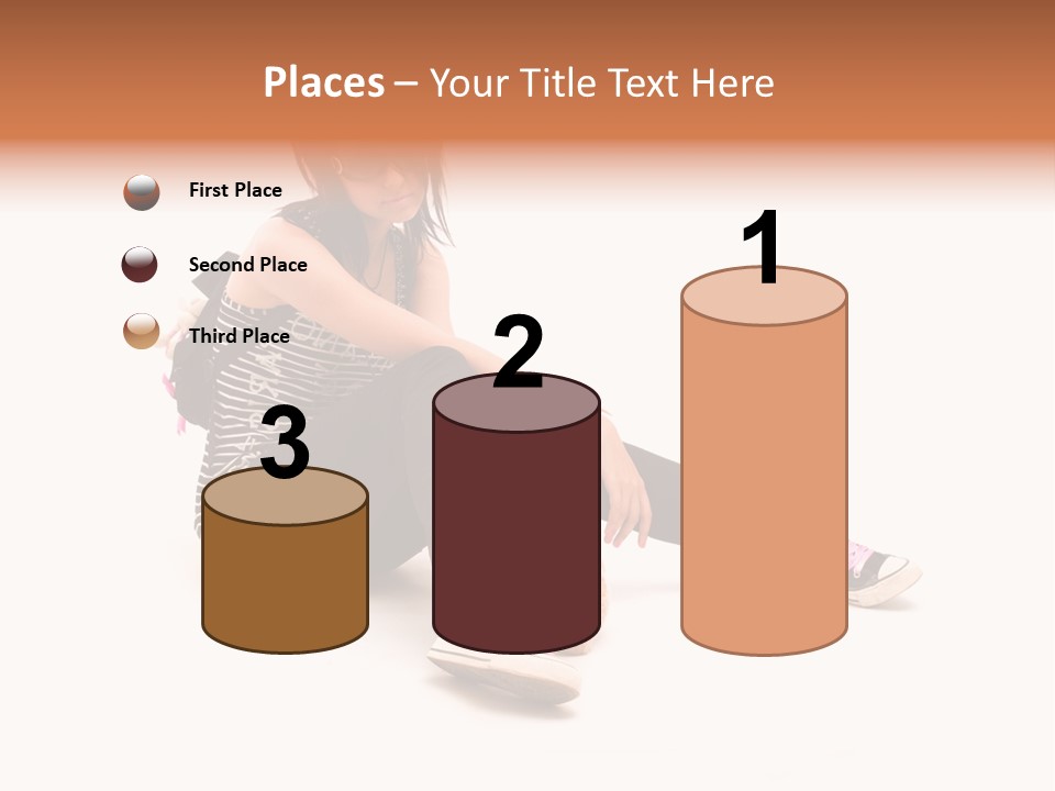 A Woman Sitting On The Floor With A Teddy Bear PowerPoint Template