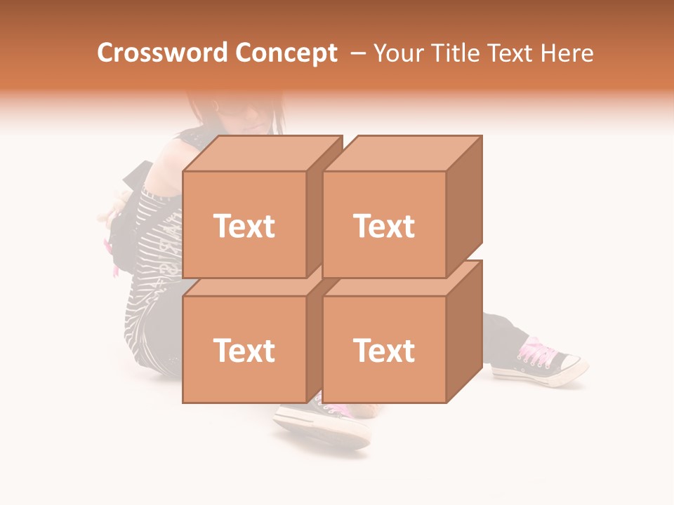 A Woman Sitting On The Floor With A Teddy Bear PowerPoint Template