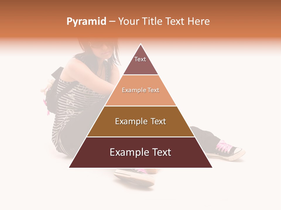 A Woman Sitting On The Floor With A Teddy Bear PowerPoint Template