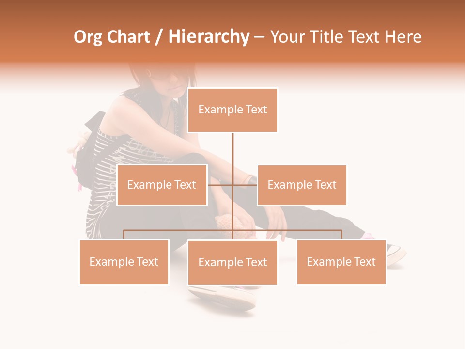 A Woman Sitting On The Floor With A Teddy Bear PowerPoint Template